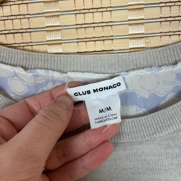 Club Monaco Floral Underlay Spring Sweater - Picture 8 of 10